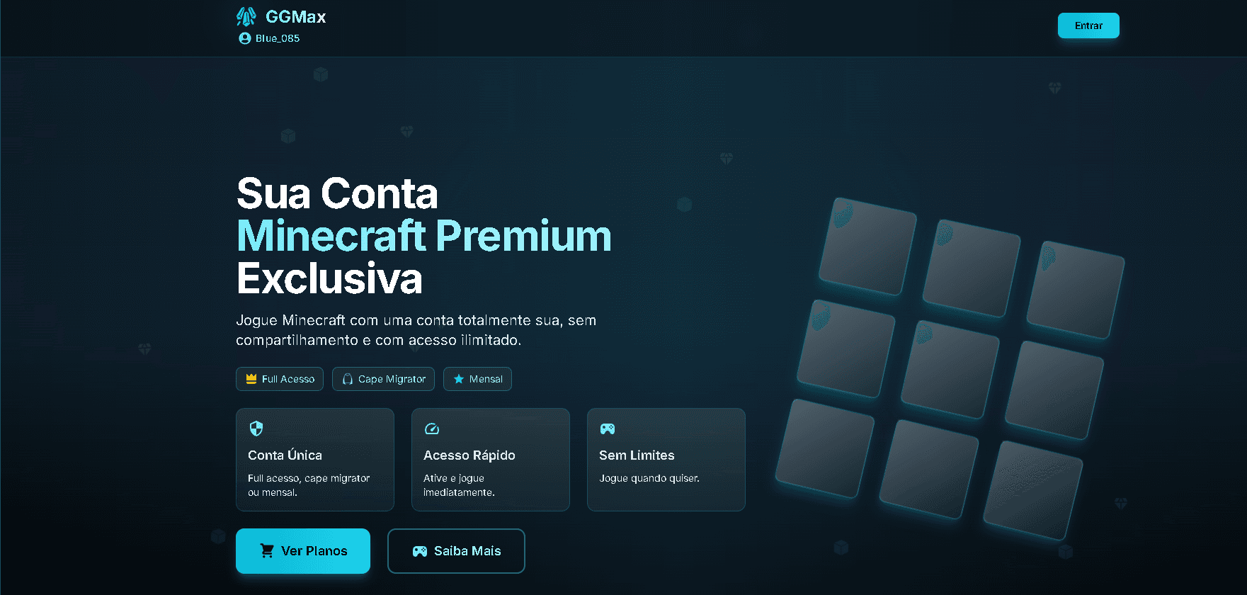 Site de registro de minecraft - [Blue_085] - Imagem 1