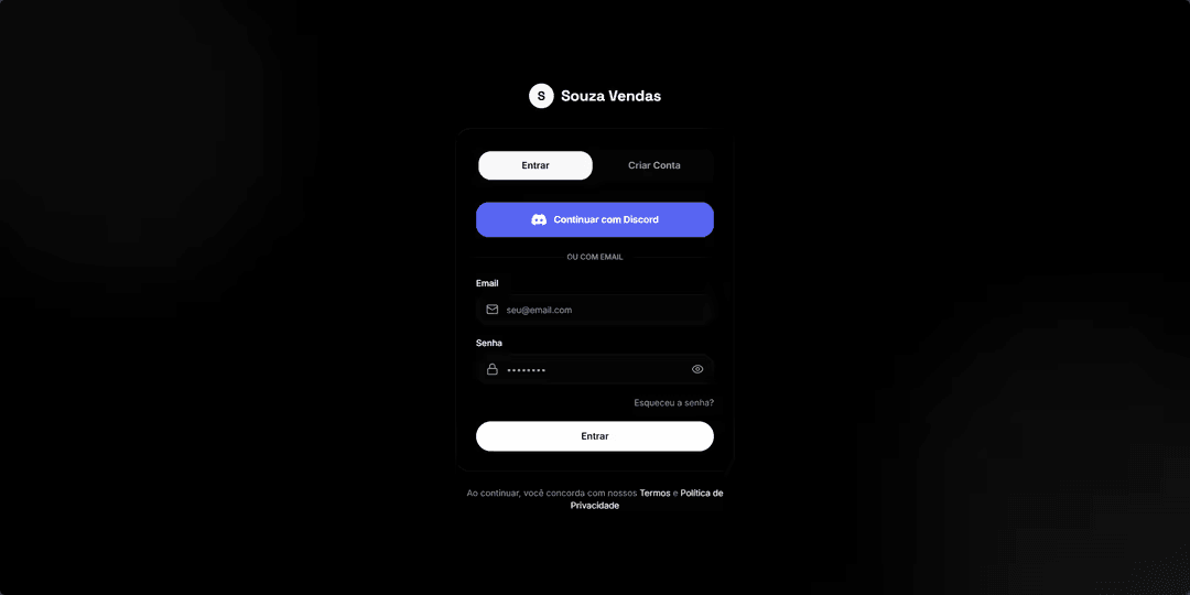Souza Vendas - login